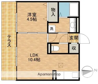 GLANZ B【3階】の間取り