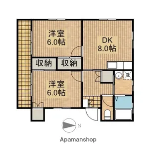 リバーサイド松下【1階】の間取り