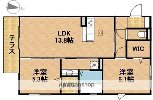 GRACEGARDEN【1階】の間取り