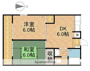 シェモアC【2階】の間取り