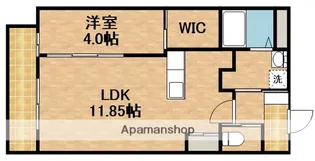 ル・リオンクリーク【3階】の間取り