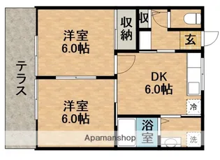 セントラルビラA【1階】の間取り