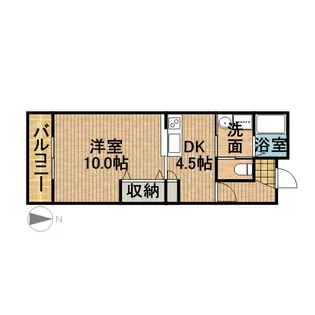 ベルアンジュール【1階】の間取り