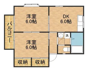 レジェント・ヒルB【2階】の間取り