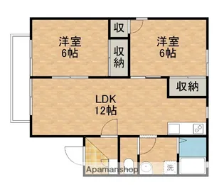 ビラージュ宮脇【2階】の間取り