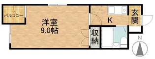 シャトレ富塚B【212号室】の間取り