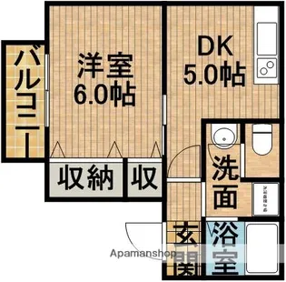 ファンテールA【1階】の間取り