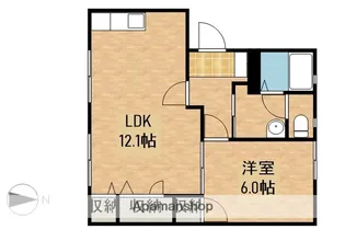 こすもすB【2階】の間取り