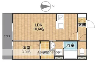 カーサ・ディ・ピーノ【1階】の間取り