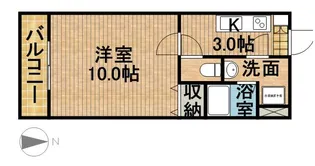 リヴエターナル【1階】の間取り