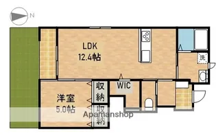 クレッセント若林C【1階】の間取り