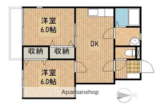 シャルマン【1階】の間取り