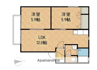 ウィステリア菊川C【2階】の間取り