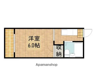 スクエア国安E【206号室】の間取り