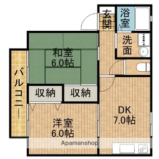 セジュールコスモ【1階】の間取り