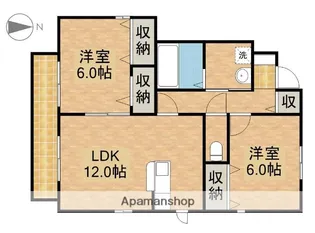 ローレルコートC【101号室】の間取り