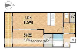 プレージョ元魚【3階】の間取り