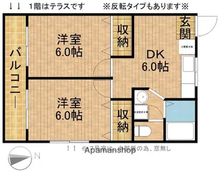 フォレストコート磐田【206号室】の間取り