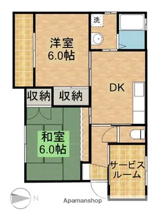 コムフォート20【102号室】の間取り