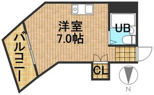 カーサ八幡【303号室】の間取り