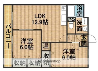 シーダーナイン【4階】の間取り