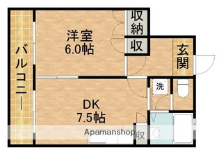 クレスト遠州浜【1階】の間取り