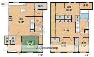 静岡県湖西市新居町中之郷【一戸建】の間取り
