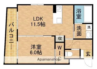 棒屋第13住吉ハイツ【2階】の間取り