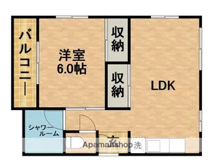 VINTAGE BASE【2A号室】の間取り