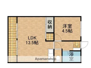 服部ハイツⅢ【101号室】の間取り