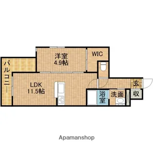 スアビス【2階】の間取り