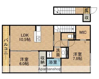 オーシャンエイト【2階】の間取り