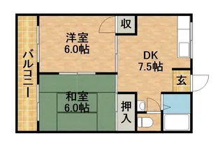 シティハイムマウンテン【1階】の間取り