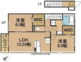 セプテンベール【2階】の間取り