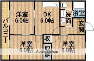 メゾンエクセル弥生【202号室】の間取り