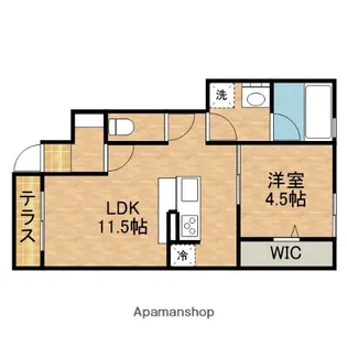 ルシエル【1階】の間取り
