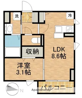 D−HILLS見付【1階】の間取り