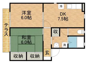 フォレスト・ヴィラA【1階】の間取り