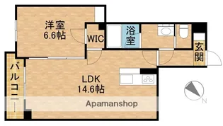 シャーメゾン仁王門通【1階】の間取り