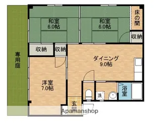 リバーシティ杉森D【101号室】の間取り