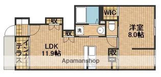 エーリオA【1階】の間取り