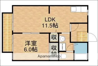 SHINOHARA TERRACE【102'号室】の間取り