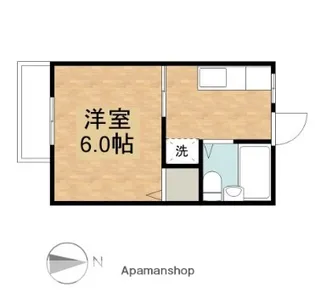 サンシティ嶺田B【2階】の間取り