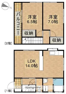 静岡県浜松市中央区和合北4丁目【一戸建】の間取り