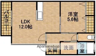 ブルージュM【101号室】の間取り