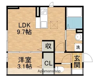 アリュール【1階】の間取り