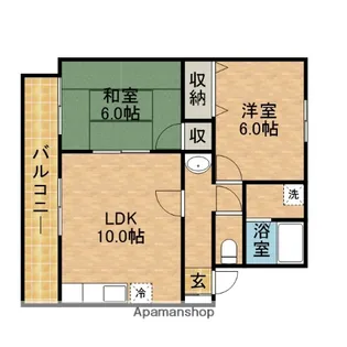 サイネリア【2階】の間取り