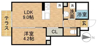 ハルモニア【1階】の間取り