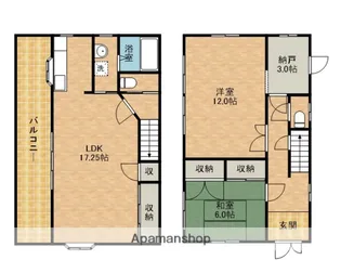 静岡県焼津市北新田【一戸建】の間取り