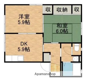 ルーラルフィットE【101号室】の間取り